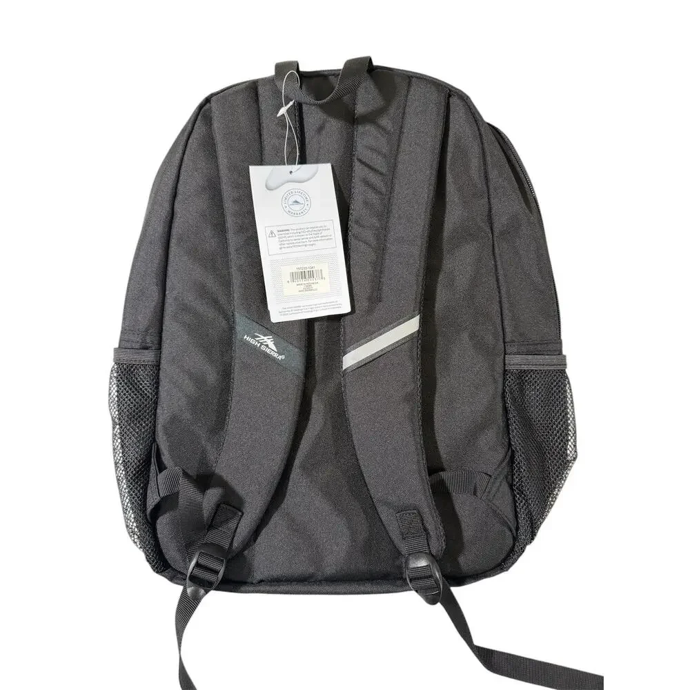 High Sierra Everclass Laptop Backpack 15L Fits 15.6 School Travel Work Bag Black